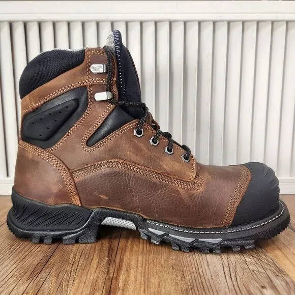 Georgia Boot GB00284 6&quot; Rumbler Mens 9 Wide Brown Waterproof Comp Toe Work Boots