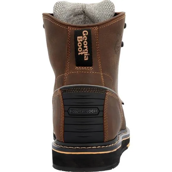 Georgia Boot GB00518100M AMP LT Wedge Men BRN 6&quot; Work SIZE 10M