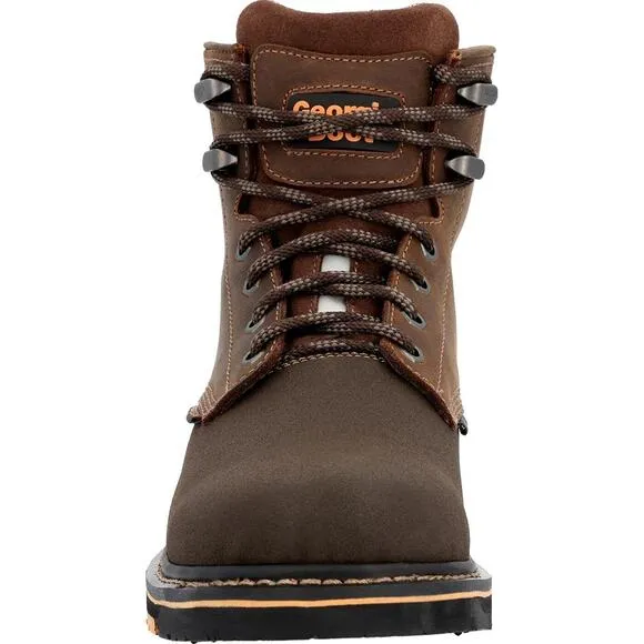 Georgia Boot GB00518100M AMP LT Wedge Men BRN 6&quot; Work SIZE 10M