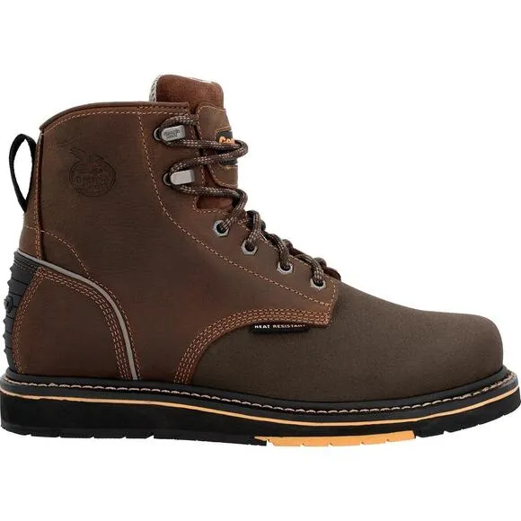 Georgia Boot GB00518100M AMP LT Wedge Men BRN 6&quot; Work SIZE 10M