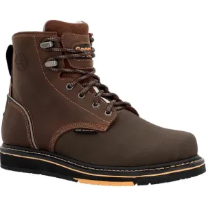 Georgia Boot GB00518100M AMP LT Wedge Men BRN 6&quot; Work SIZE 10M