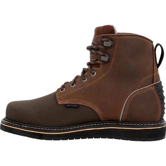 Georgia Boot GB00518100M AMP LT Wedge Men BRN 6&quot; Work SIZE 10M