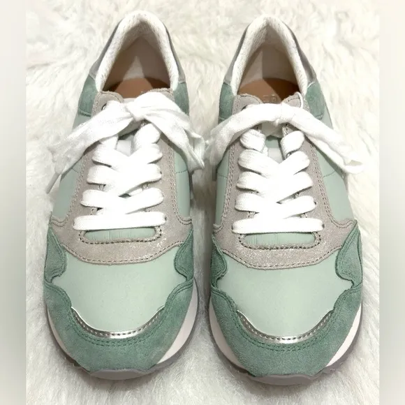 Geox Respira Ladies Doralea Sneaker Waterproof Mint Green Size EUR 38 US 8 NWT