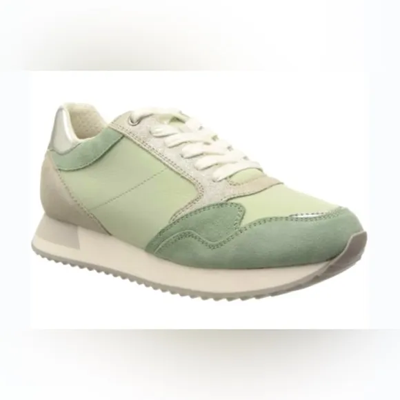 Geox Respira Ladies Doralea Sneaker Waterproof Mint Green Size EUR 38 US 8 NWT