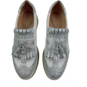 Geox Respira Slip-On Oxfords Tassel Fringe Platform Shoes Women's Size 38/7
