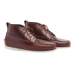 GH Bass Men's Leather CampShoe Hand Stitched Seam 10.5 New with box