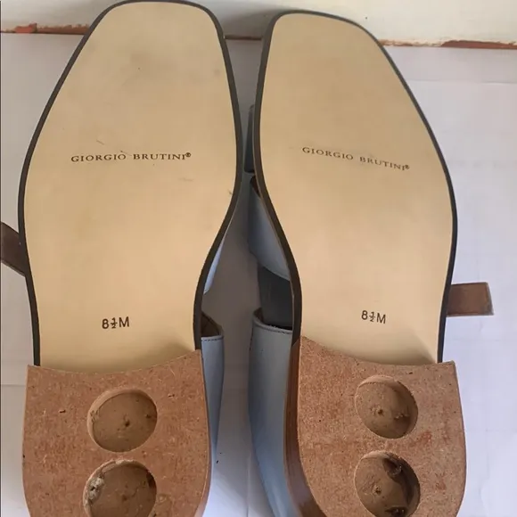 Giorgio Brutini Light Blue Leather Sandals