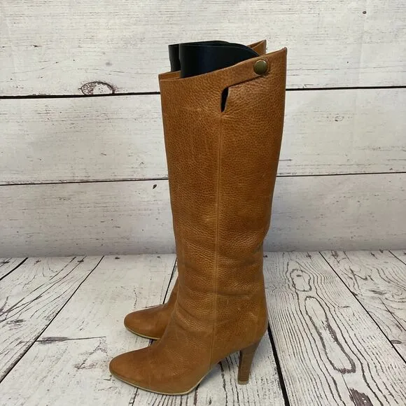 Giuseppe Zanotti‎ Boots Womens 8US 38.5EU Brown Leather Tall Riding Boot