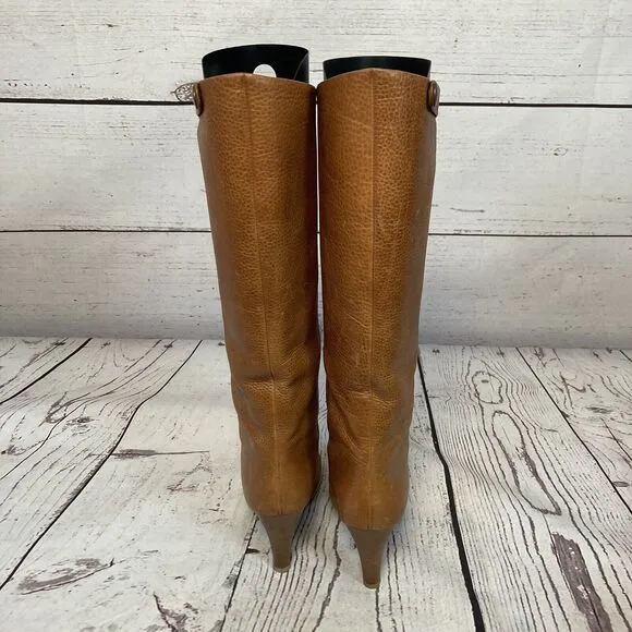 Giuseppe Zanotti‎ Boots Womens 8US 38.5EU Brown Leather Tall Riding Boot