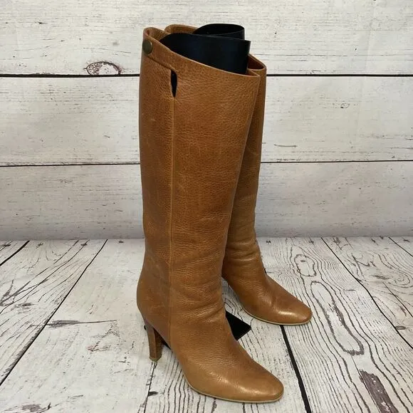 Giuseppe Zanotti‎ Boots Womens 8US 38.5EU Brown Leather Tall Riding Boot