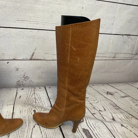 Giuseppe Zanotti‎ Boots Womens 8US 38.5EU Brown Leather Tall Riding Boot