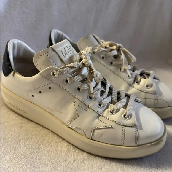Golden Goose White Leather Men's Sneakers