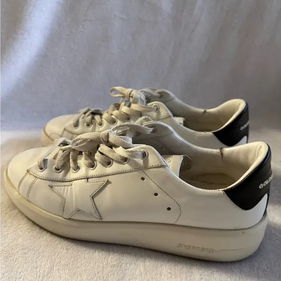 Golden Goose White Leather Men's Sneakers