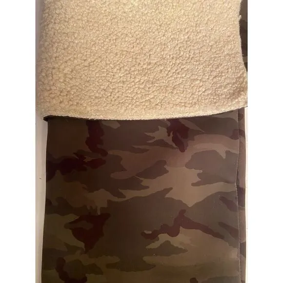 Good American Over Knee Boot Camo Neoprene w Sherpa Sz 7 NWOB RV$349 Kardashian