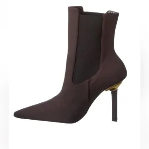 Good American Chocolate Brown Ankle Boots(Size 9)