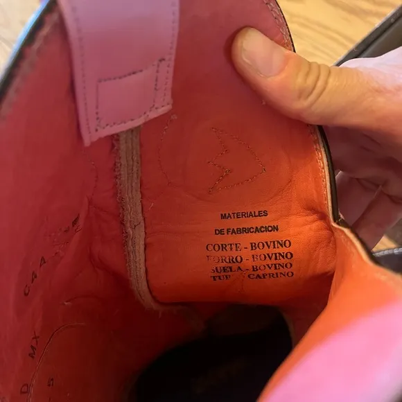 Gorgeous Pink &amp; Brown Western Boots - like new with box