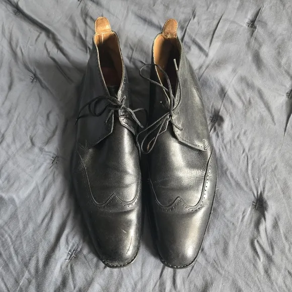 Grenson Men's Black Leather Chukka Dress Boots Sz 8