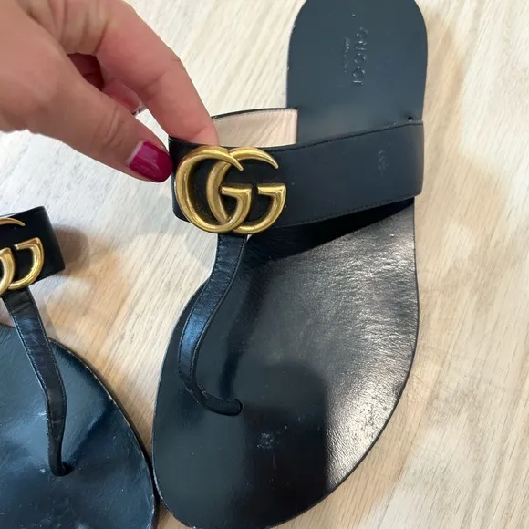 Gucci Marmont Thong Sandals