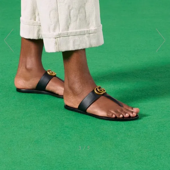 Gucci Marmont Thong Sandals