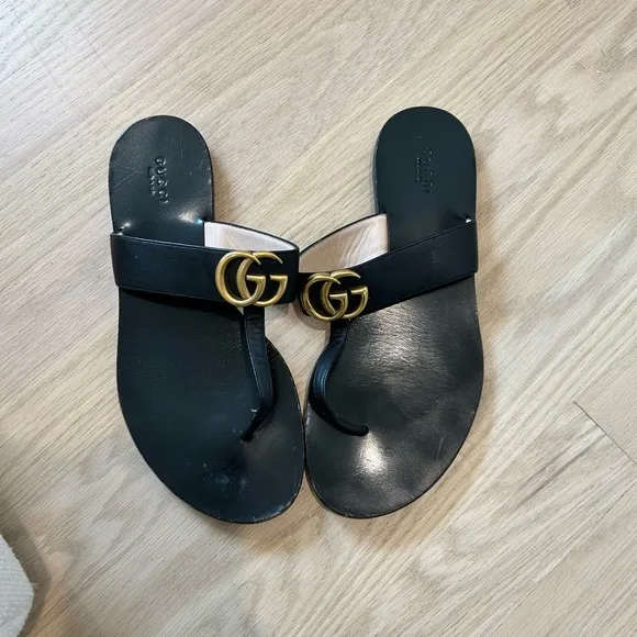 Gucci Marmont Thong Sandals