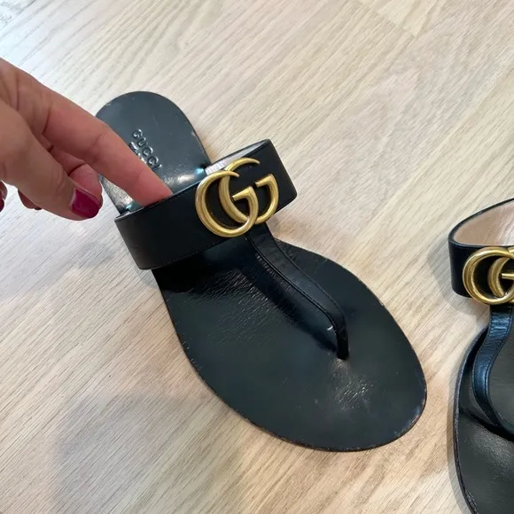 Gucci Marmont Thong Sandals