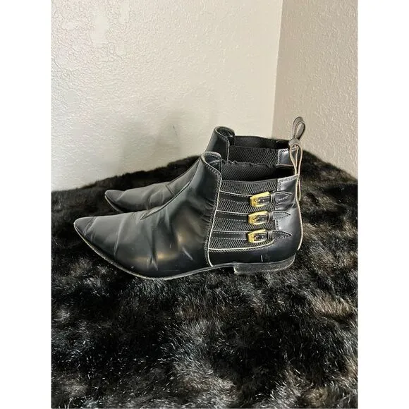 GUCCI Mens Cordovan Lux Leather Ankle Boot uk 9.5 Us 10