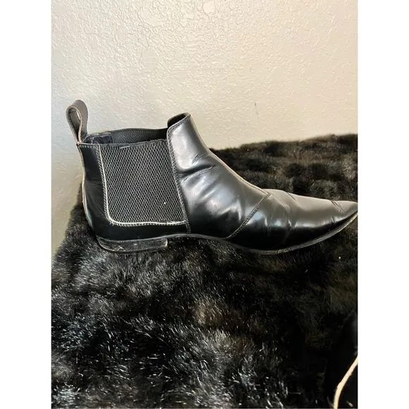 GUCCI Mens Cordovan Lux Leather Ankle Boot uk 9.5 Us 10