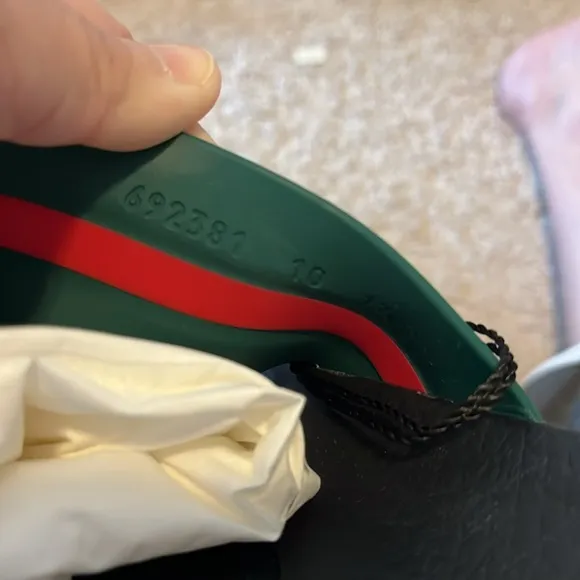 Gucci  Mens Striped Slide Sandals size uk size10 = us11