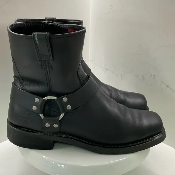 Harley-Davidson El Paso Harness 7” Motorcycle Boots Size 11.5M Side Zip
