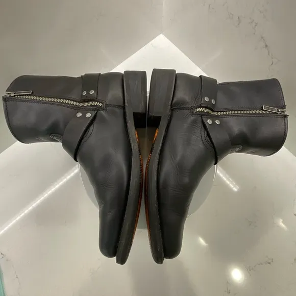 Harley-Davidson El Paso Harness 7” Motorcycle Boots Size 11.5M Side Zip