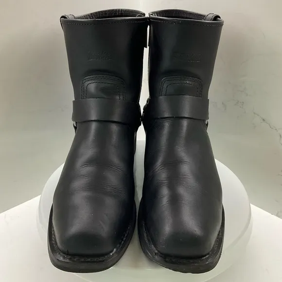 Harley-Davidson El Paso Harness 7” Motorcycle Boots Size 11.5M Side Zip