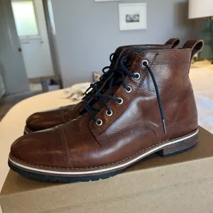 Helm - Brown Leather Men's Boots