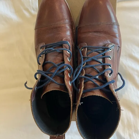 Helm - Brown Leather Men's Boots