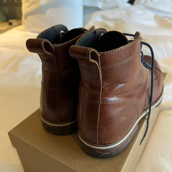 Helm - Brown Leather Men's Boots