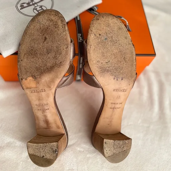 Hermes Brown Sandals
