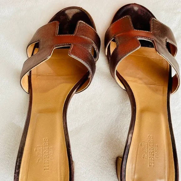 Hermes Brown Sandals