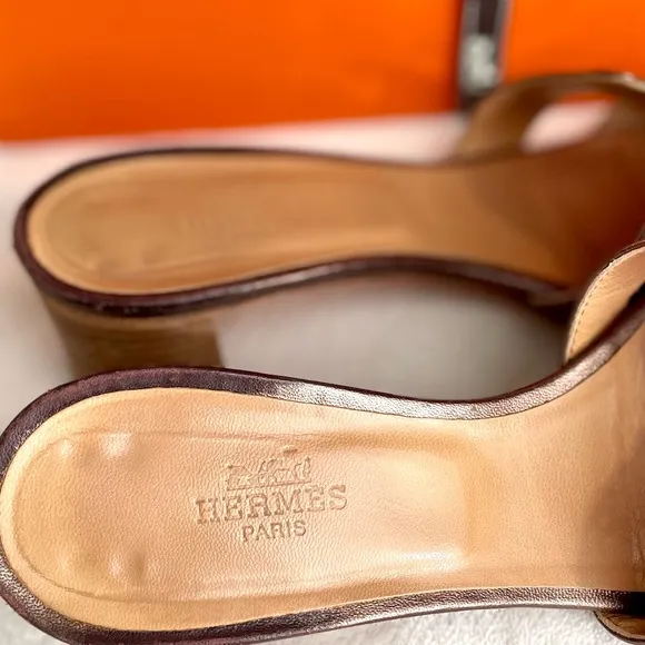 Hermes Brown Sandals