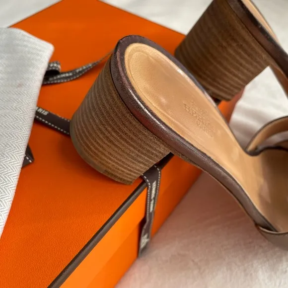 Hermes Brown Sandals