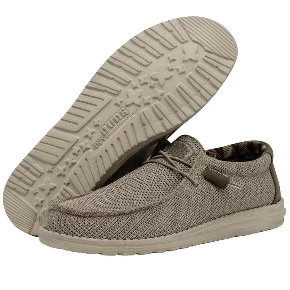 HEY DUDE MEN'S WALLY SOX BEIGE MEN'S 12 &amp; WOMEN'S 14 | MEN'S LOAFERS | MEN'