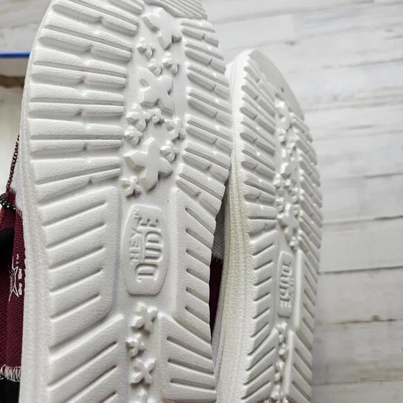 Hey Dude Wally NCAA TEXAS A&amp;M AGGIES Casual Shoe Men’s 10 NEW Gameday Fan Gift