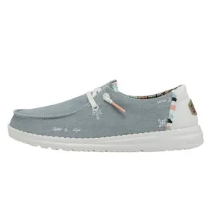 HEY DUDE WOMEN'S WENDY BOHO LIGHT DENIM SIZE 11 | WOMEN’S SHOES | WOMEN’S L
