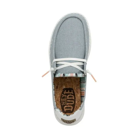 HEY DUDE WOMEN'S WENDY BOHO LIGHT DENIM SIZE 11 | WOMEN’S SHOES | WOMEN’S L