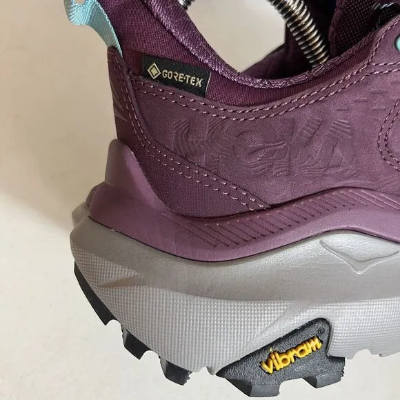 Hoka One One Women's Kaha 2 Low GTX Gore-Tex Hiking Shoes Size 9 B Grape Wine