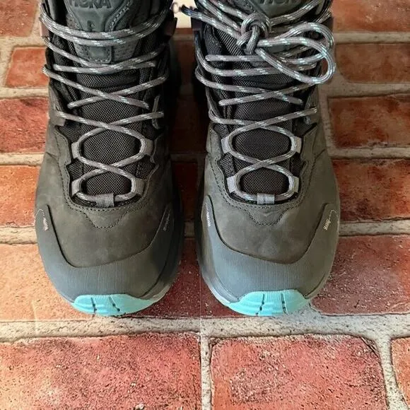 Hoka One One Womens Kaha 2 Mid GTX Hiking Boots Size 7 B Castlerock Gray New