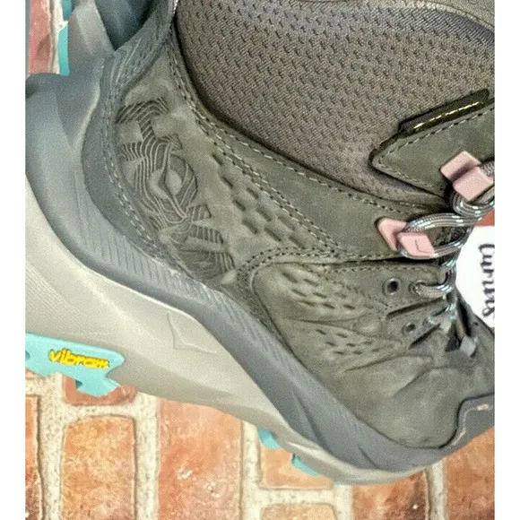 Hoka One One Womens Kaha 2 Mid GTX Hiking Boots Size 7 B Castlerock Gray New