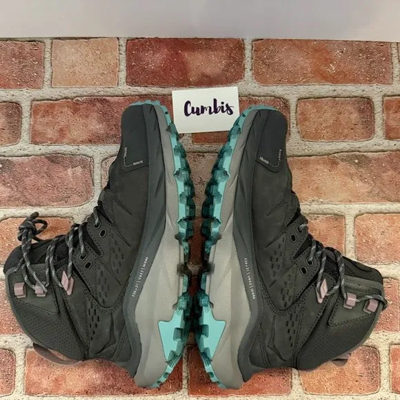 Hoka One One Womens Kaha 2 Mid GTX Hiking Boots Size 7 B Castlerock Gray New
