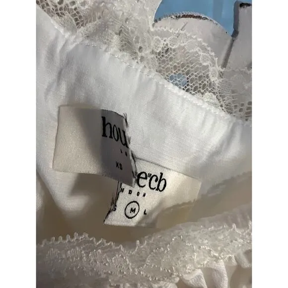 House of CB Kaia Ivory A-Line Mini Dress Size M Medium