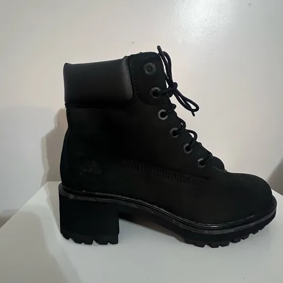 🎉HP🎉Timberland Black Waterproof 2” Heel Boots Black Women's Kinsley 6-Inch
