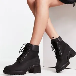 🎉HP🎉Timberland Black Waterproof 2” Heel Boots Black Women's Kinsley 6-Inch