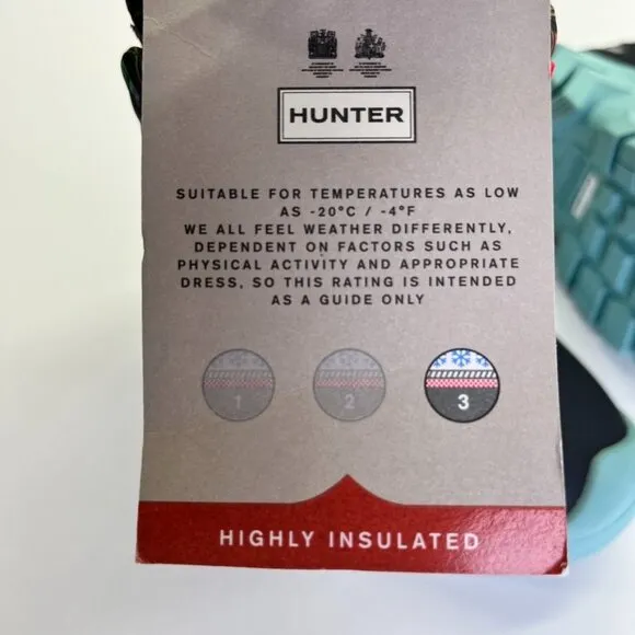 Hunter Girls' Intrepid Logo Cold Weather Snow Boots Size US Girl 8 UK 6 Rainbow